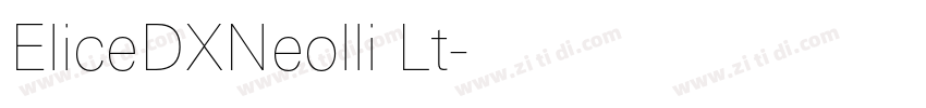 EliceDXNeolli Lt字体转换